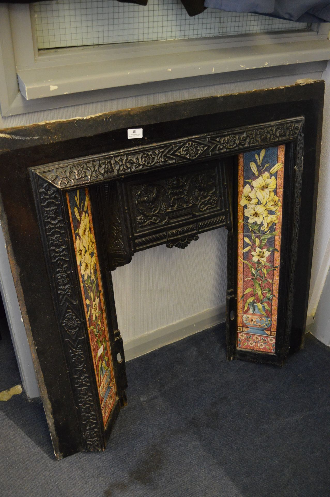 Cast Iron Tiled Fire Insert