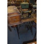 Singer Treadle Sewing Machine on Cast Iron Base