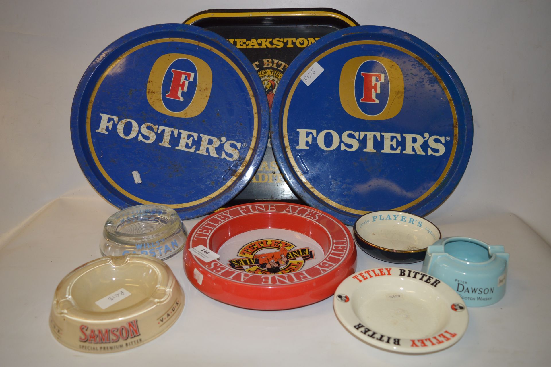 Collection of Brewery Trays and Ashtrays