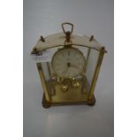 Brass and Glass Cased Kora Anniversary Clock