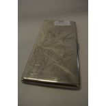 Continental Silver 90 Cigarette Case Approx 178g