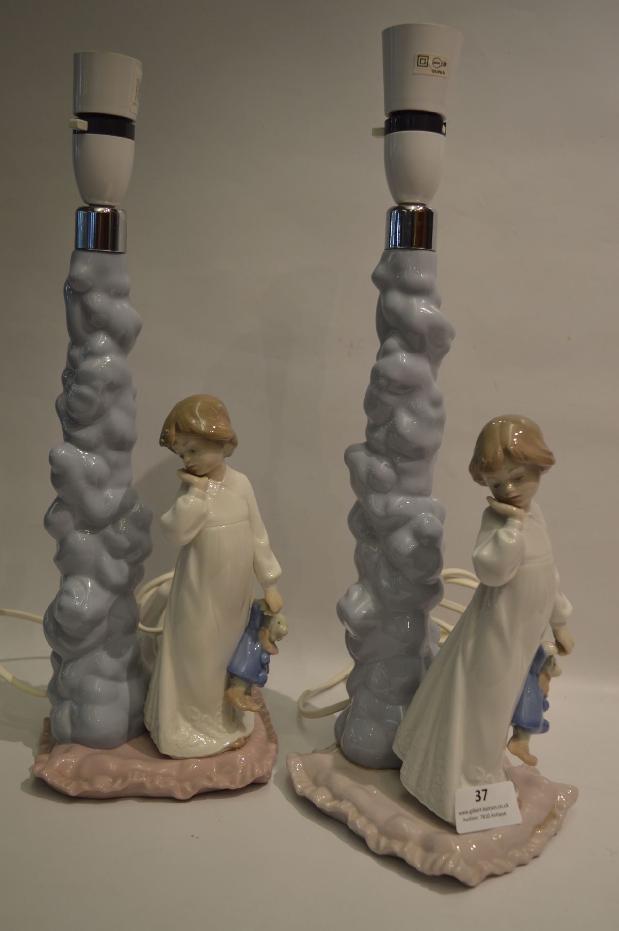 Pair of Nao Pottery Table Lamps