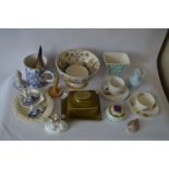 Collection of Pottery; Bowl, Mug, Cheese Dish, Nursery Rhyme Cups, etc.