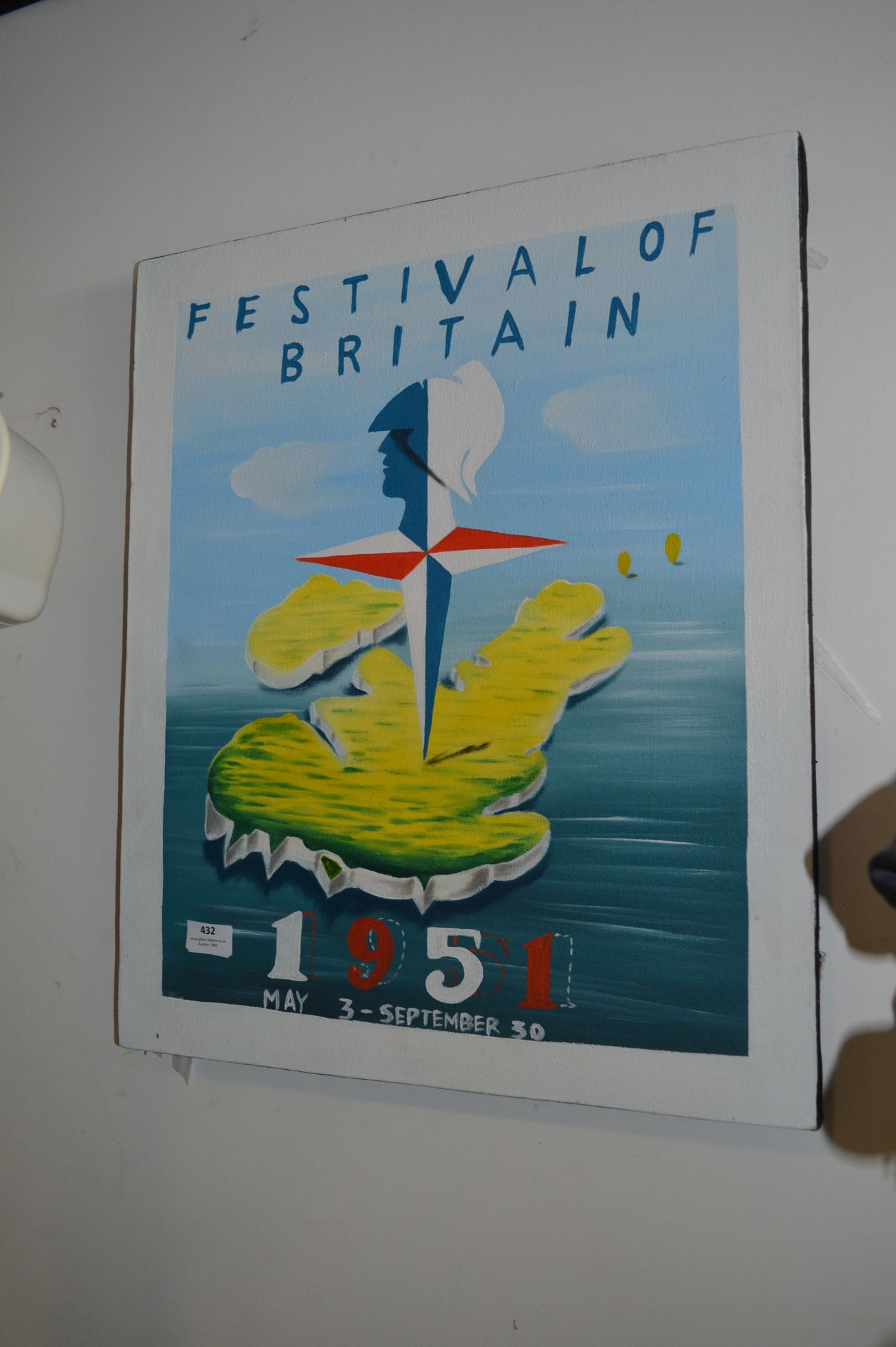 Oil on Canvas "Festival of Britain 1951"