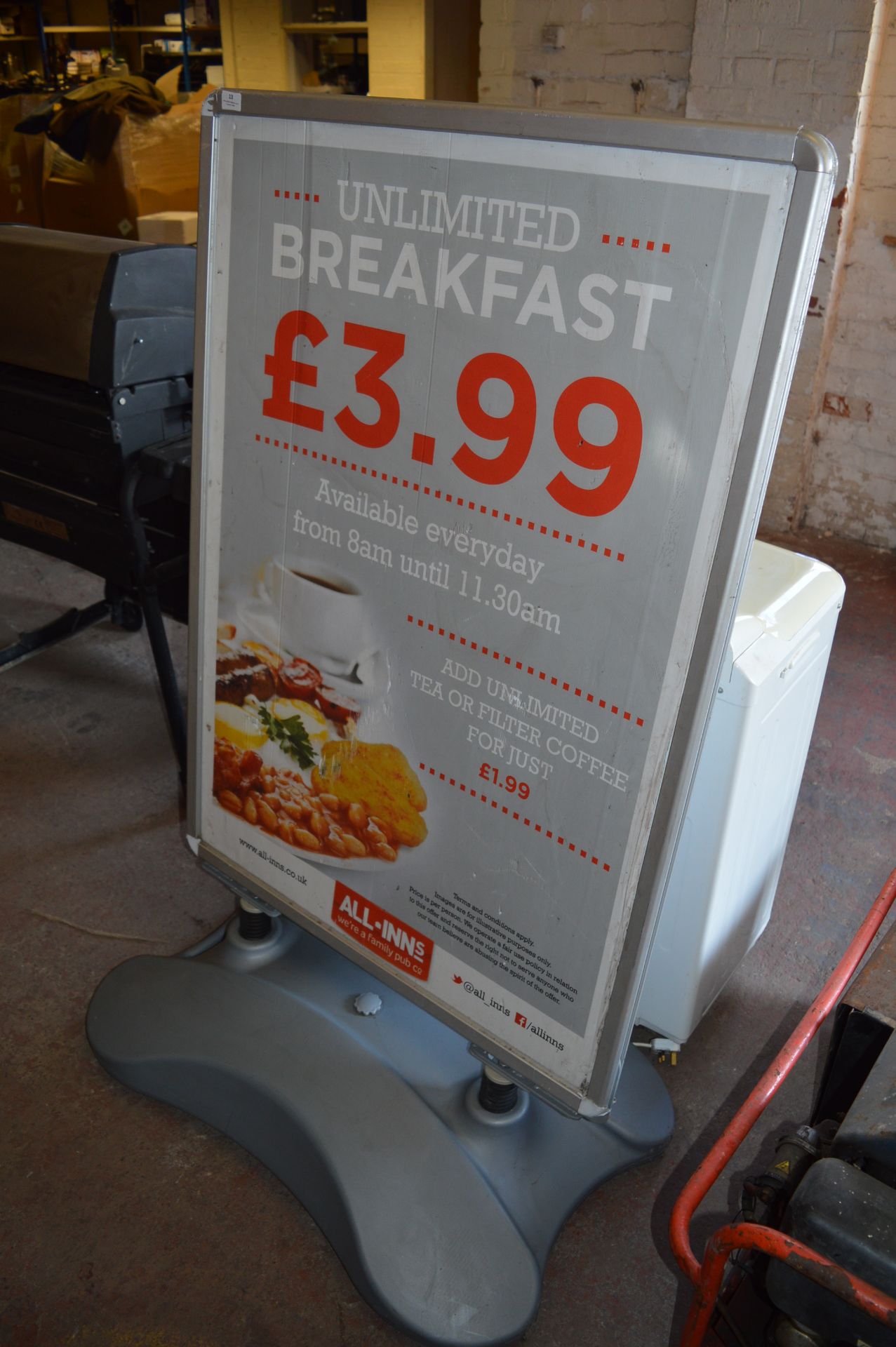 Freestanding Aluminium Advertisement Board