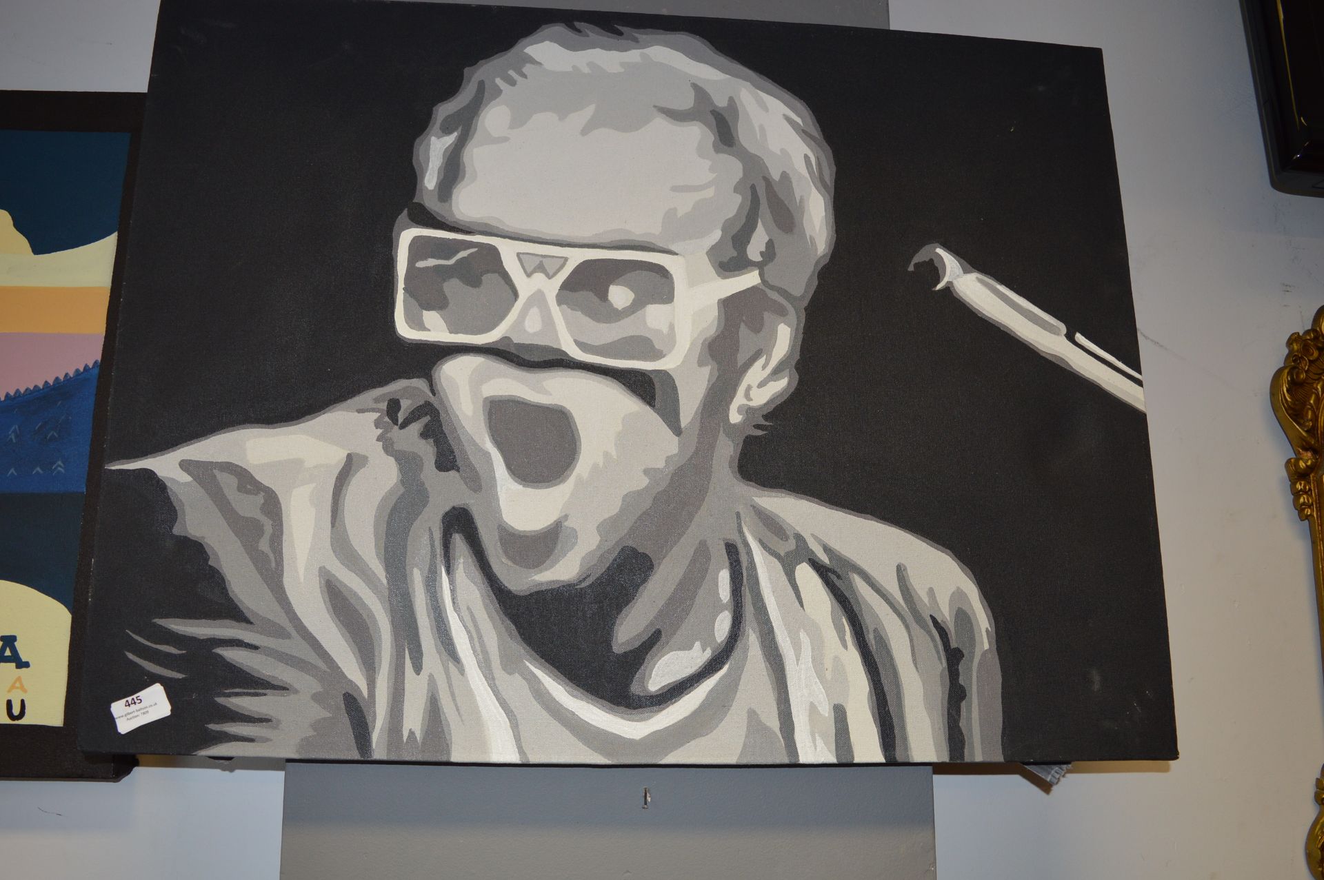 Painted Canvas "Elton John"