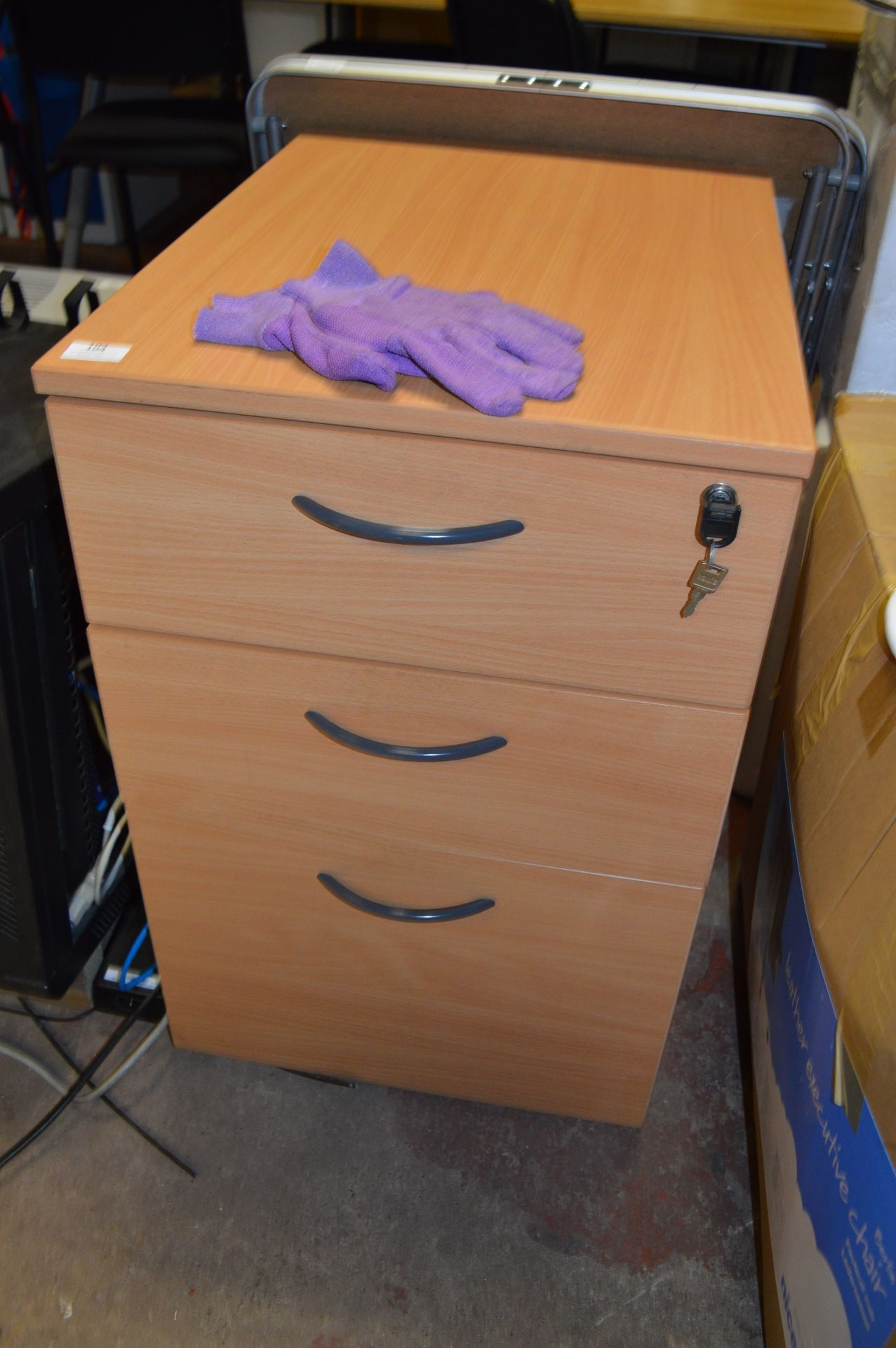 Standalone Three Drawer Filing Unit