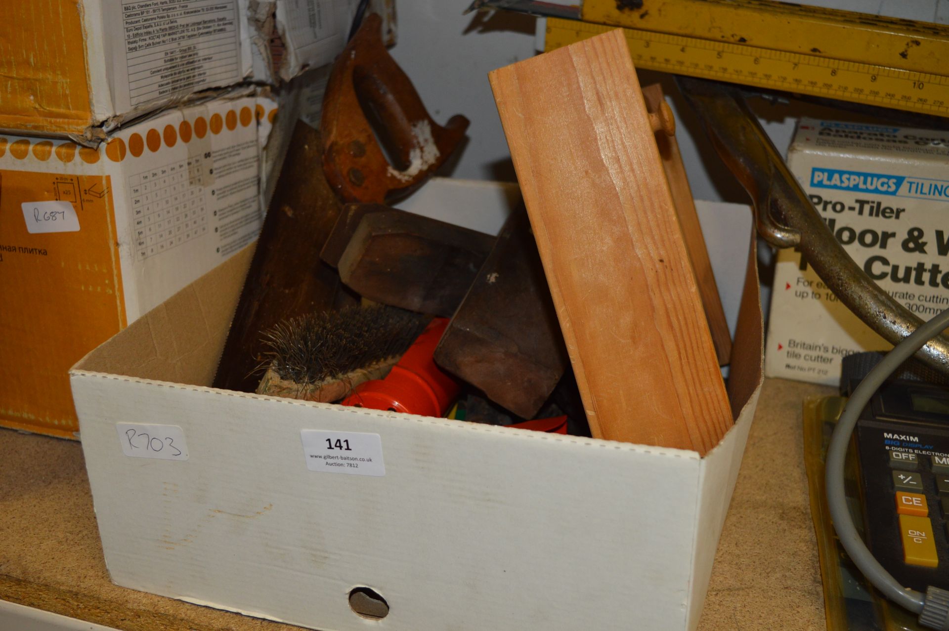 Box Containing Assorted Hand Tools