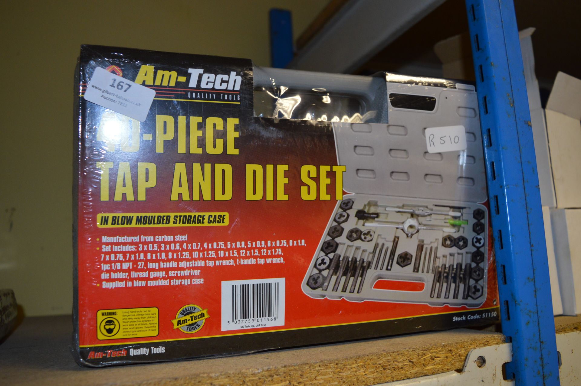 Am-Tech Forty Piece Tap and Die Set