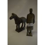 Chinese Terracotta Army Figure and Horse