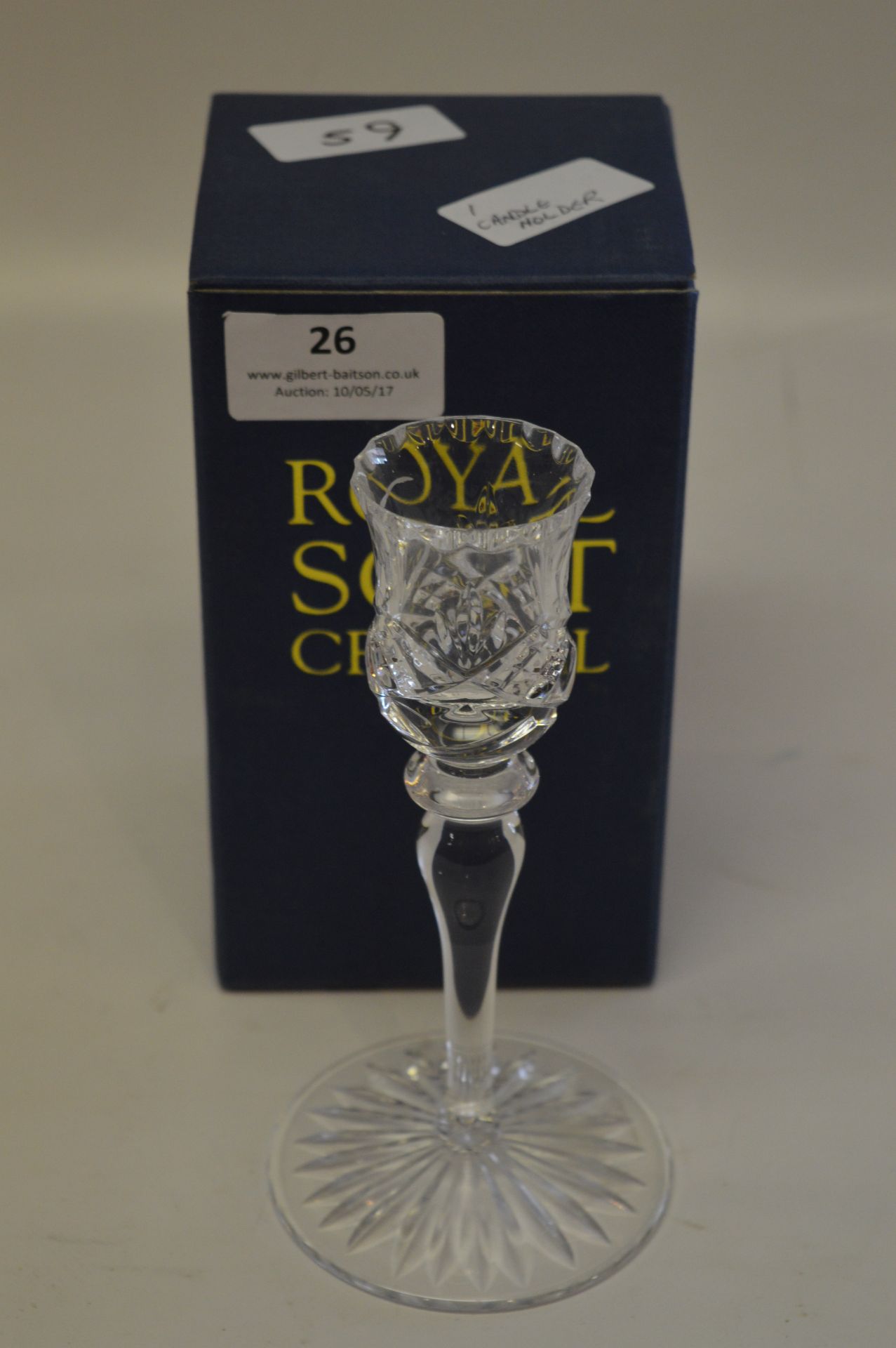 Royal Scot Crystal Candlestick