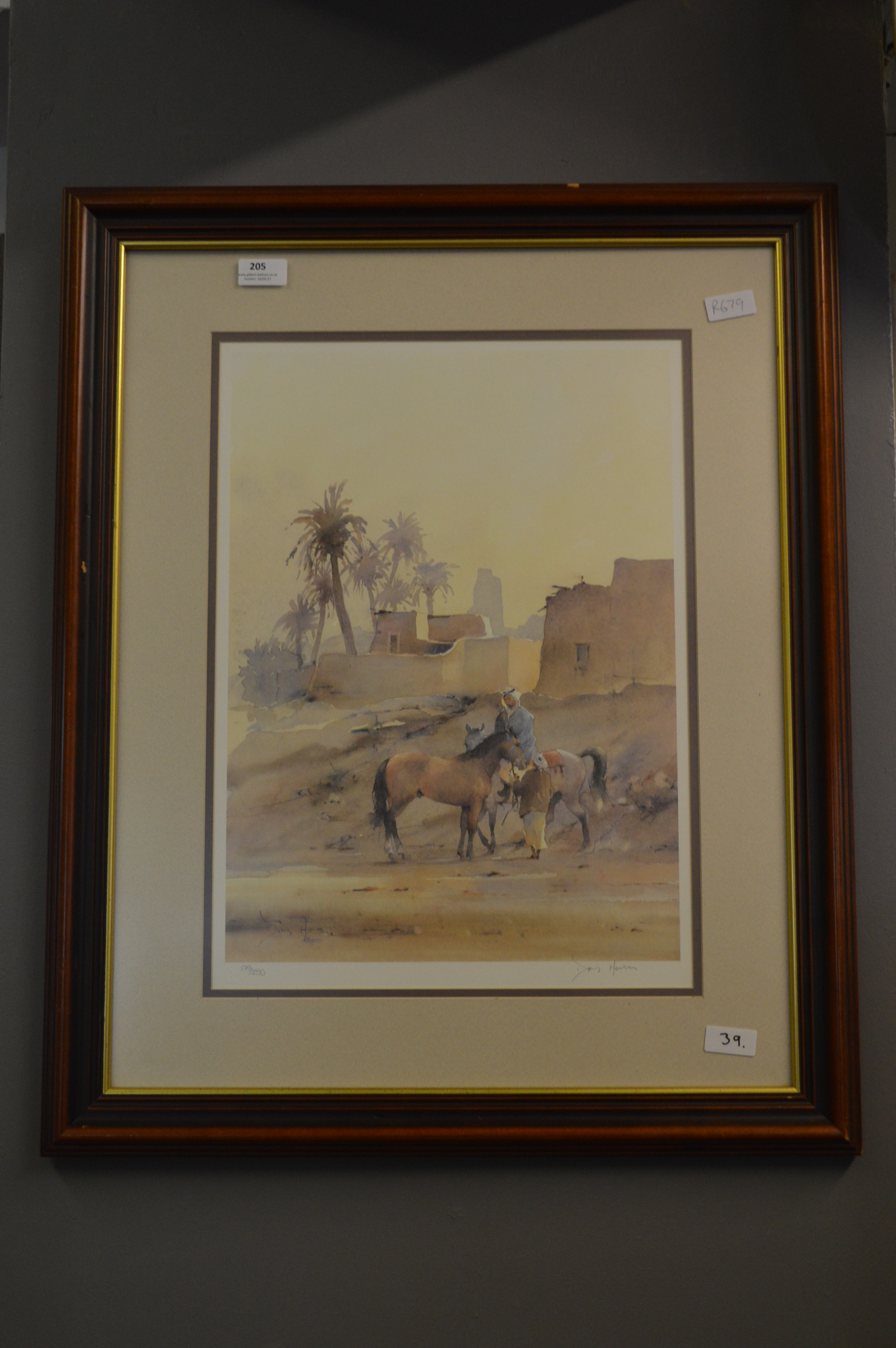 Limited Edition David Howell Print "Arabian Scene" (179 of 250)
