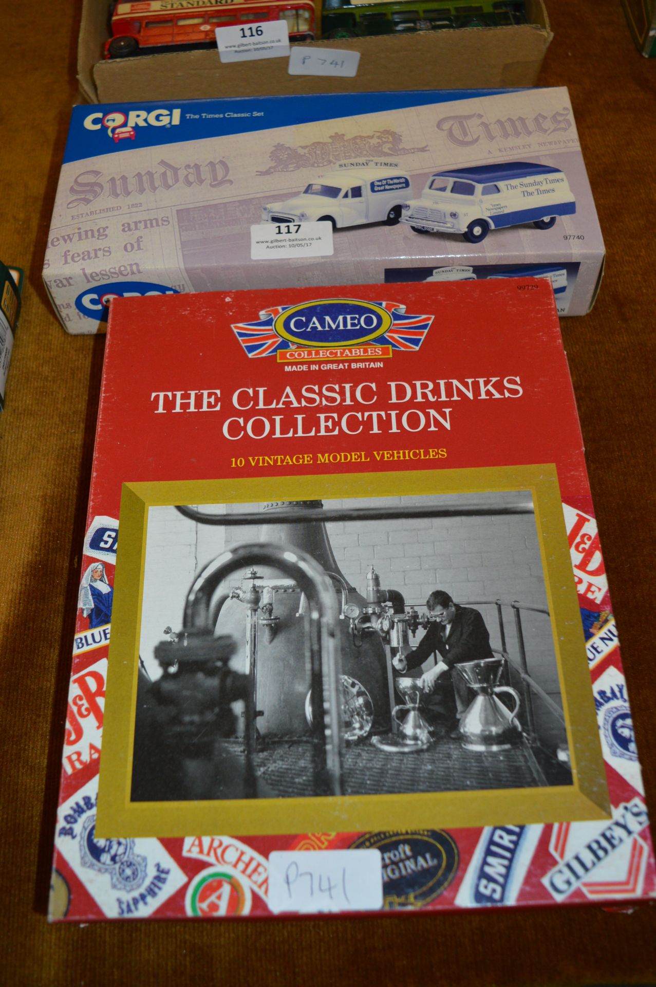 Corgi Sunday Times Vehicles and Cameo Collectables "Classic Drinks Collection" Vehicles