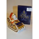 Royal Crown Derby Figure "Santa and Sleigh"