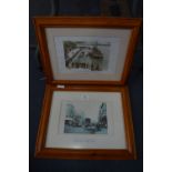 Pair of Framed Photo Prints "Horse Wash and Carr Lane Hull"