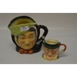 One Royal Doulton Toby Jug and a Sylvac Mr Pickwick Toby Jug