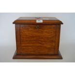 Oak Fall Front Stationery Box