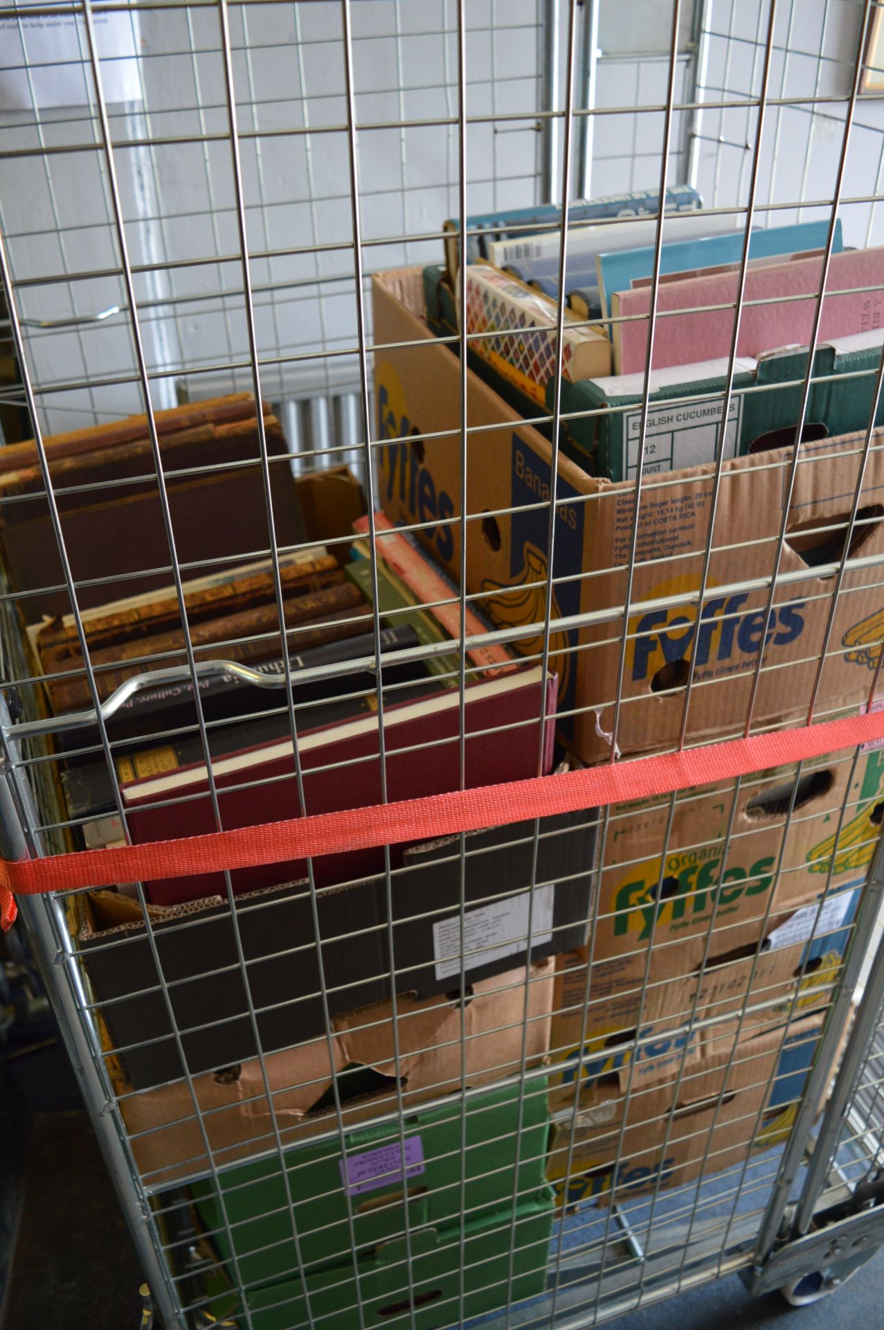 Cage Lot; Large Quantity of Books