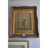 Framed Watercolour "WWI Soldier"