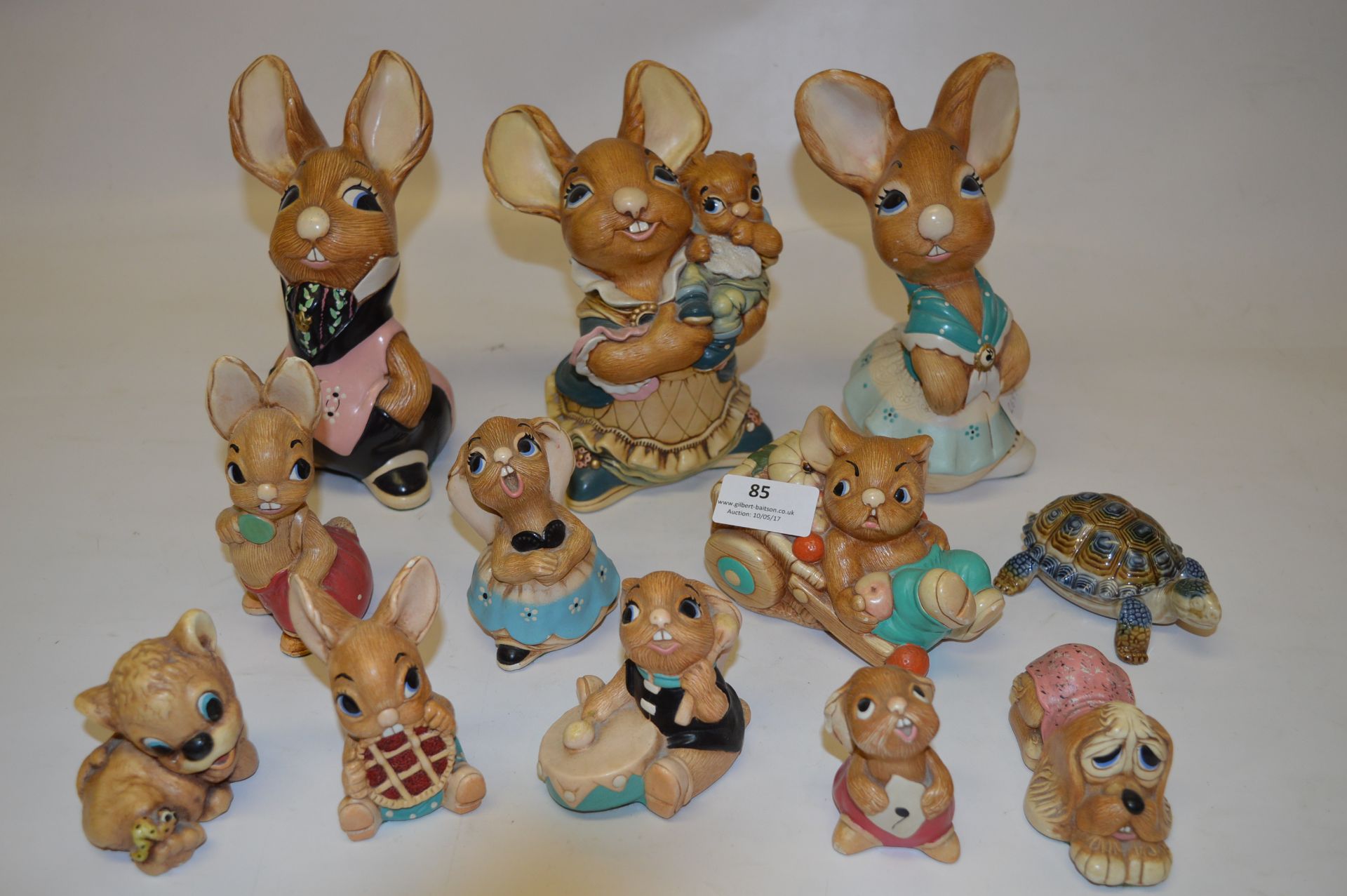 Collection of Pendelfin Rabbits