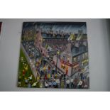 Lowry Style Oil on Canvas "Ormsby 12"