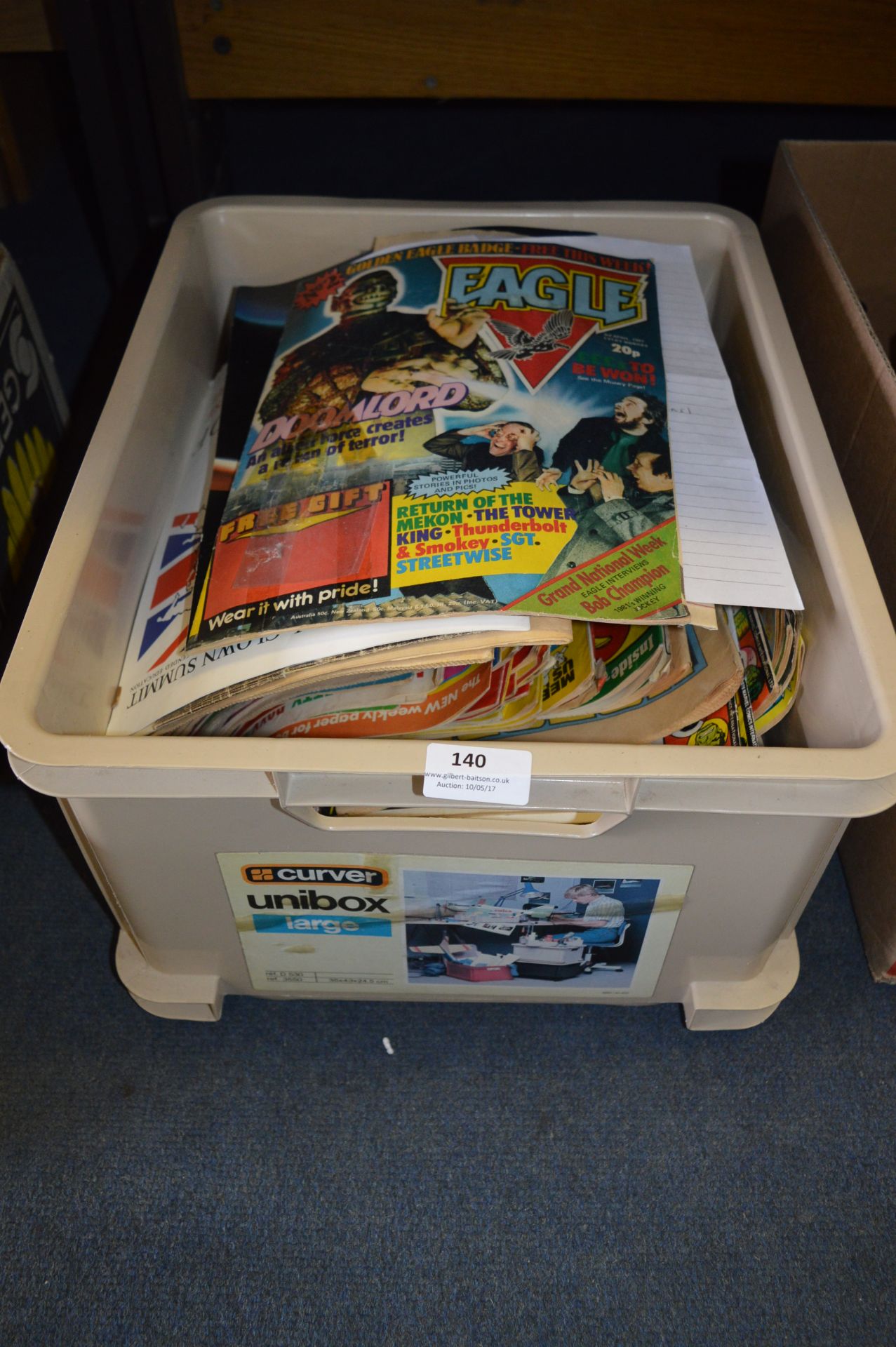 Large Collection of 1980's Comics Including; Eagle, Marvel, Spiderman, etc.