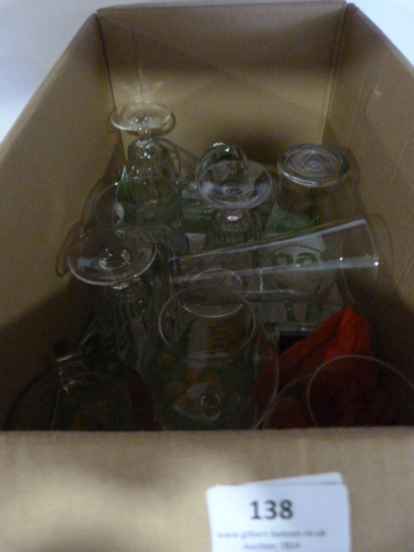 *Box of Drinking Glassware