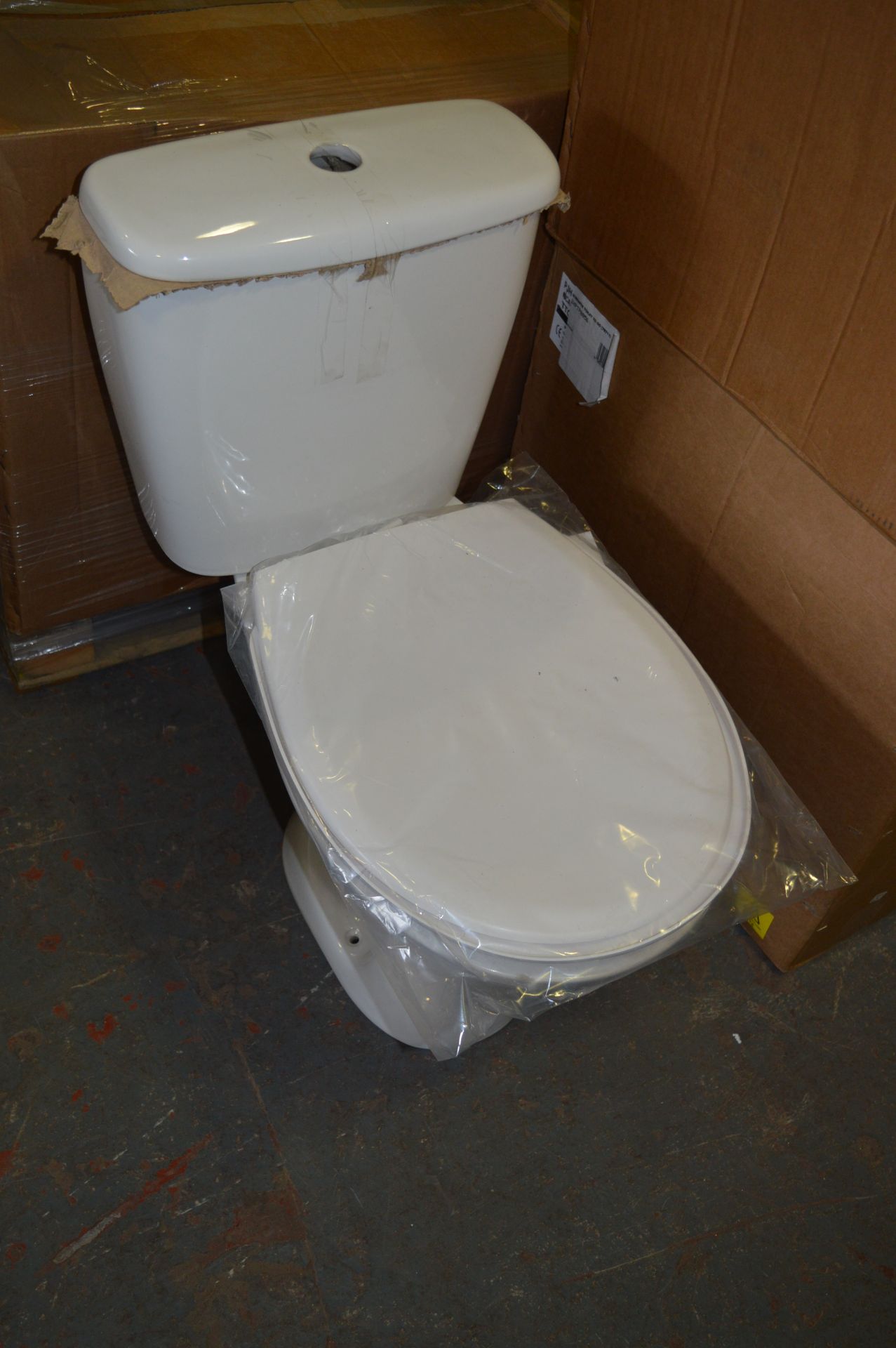 *White WC with Dual Flush System and Seat