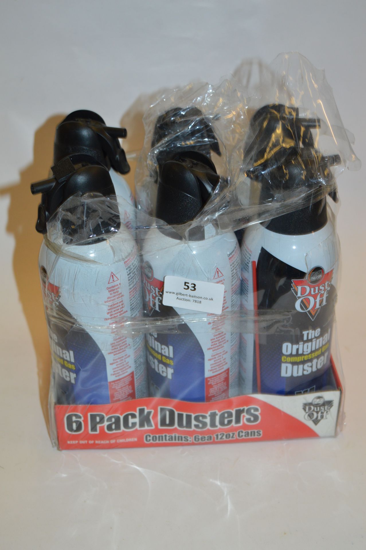 *COMPRESSED GAS DUSTER 6PK