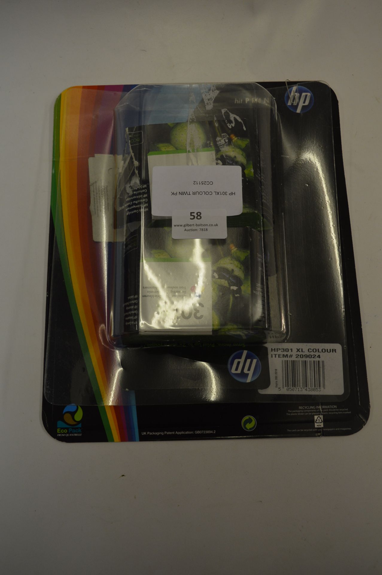 *HP 301XL COLOUR TWIN PK