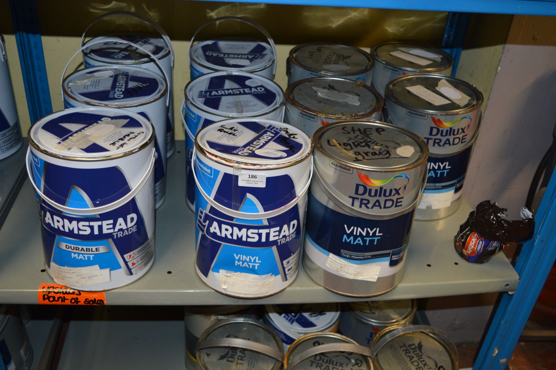 11x5L of Armstead and Dulux Vinyl Matt Emulsion (Various Colours)