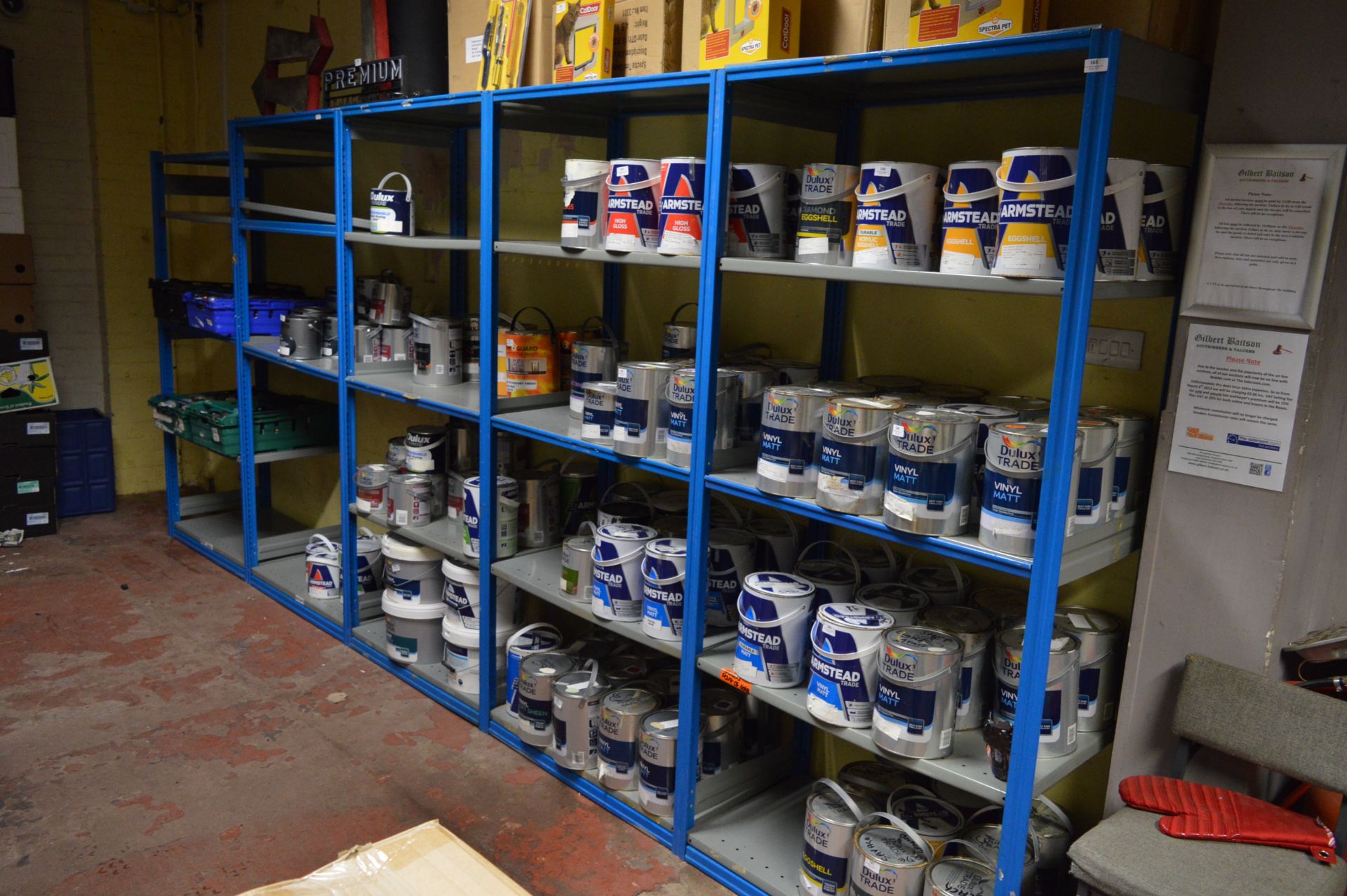 *Large Quantity of Blue and Grey Medium Duty Racking Comprising of Approximately 100 Shelves and