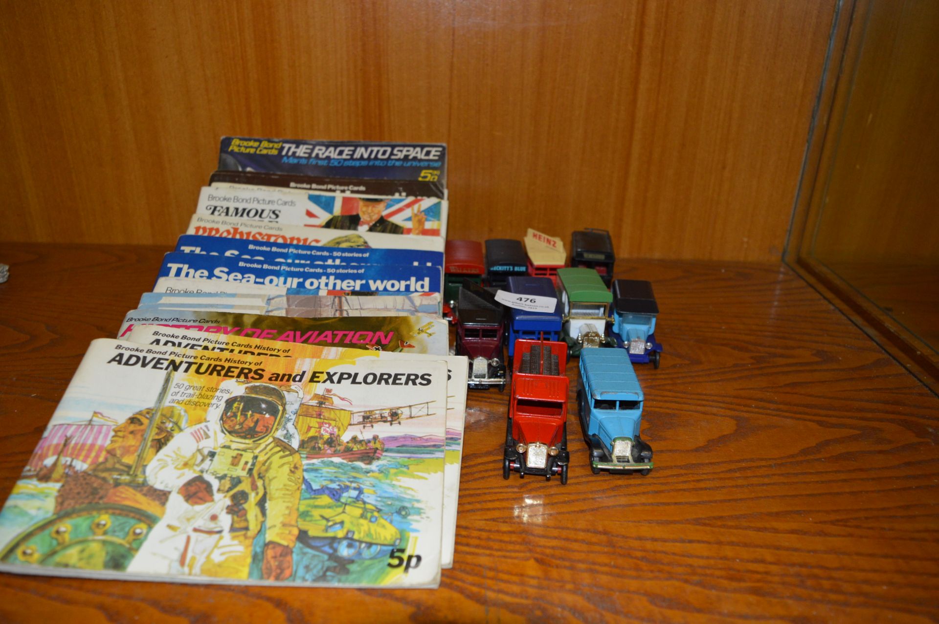 Brooke Bond Tea Cards, Booklets and Ten Vintage Diecast Vehicles