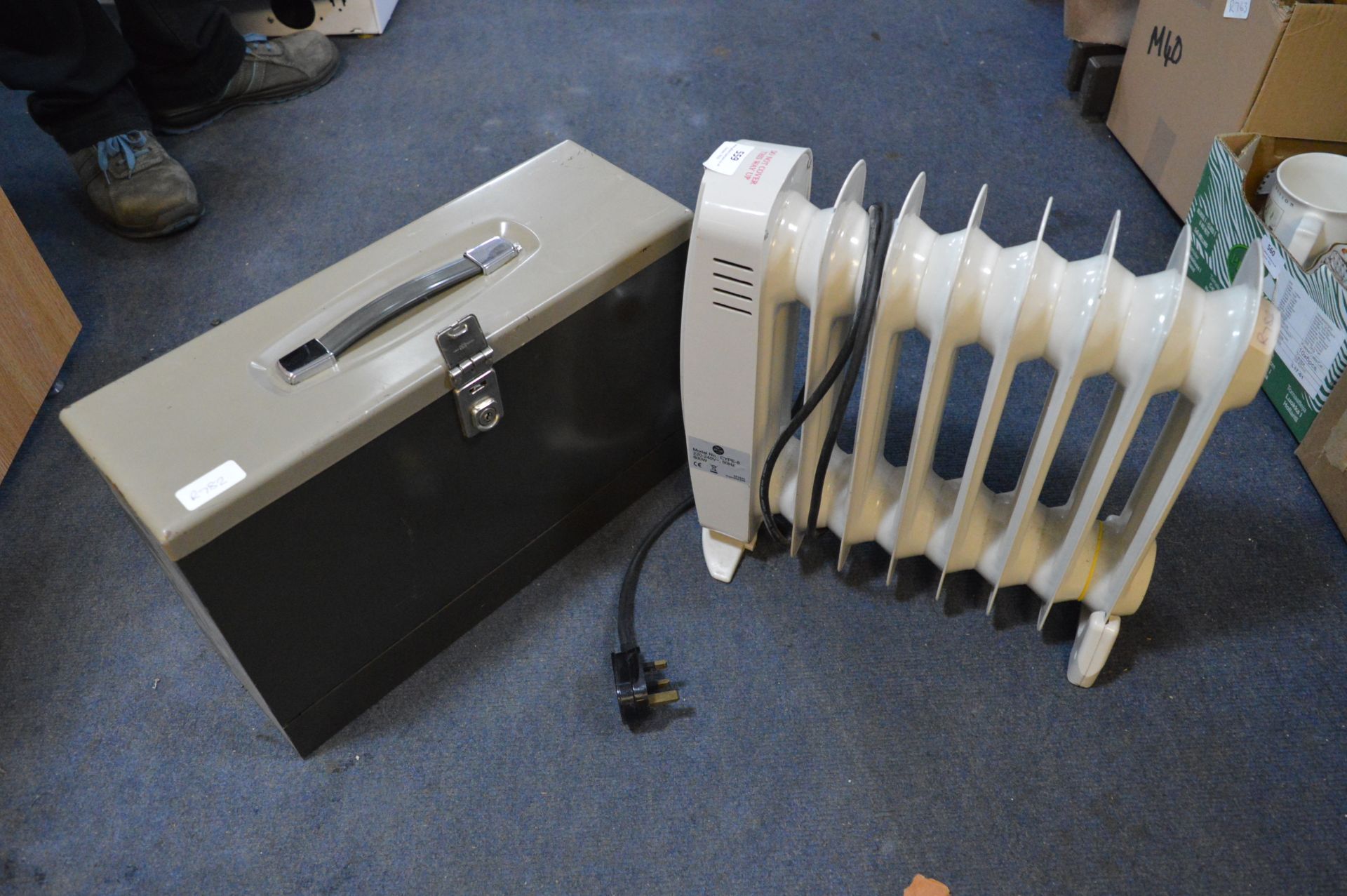 Small Oil Filled Radiator And a Steel File Box