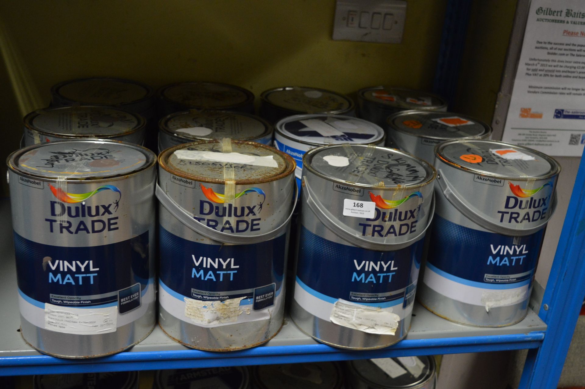 12x5L of Dulux Trade Vinyl Matt Emulsion