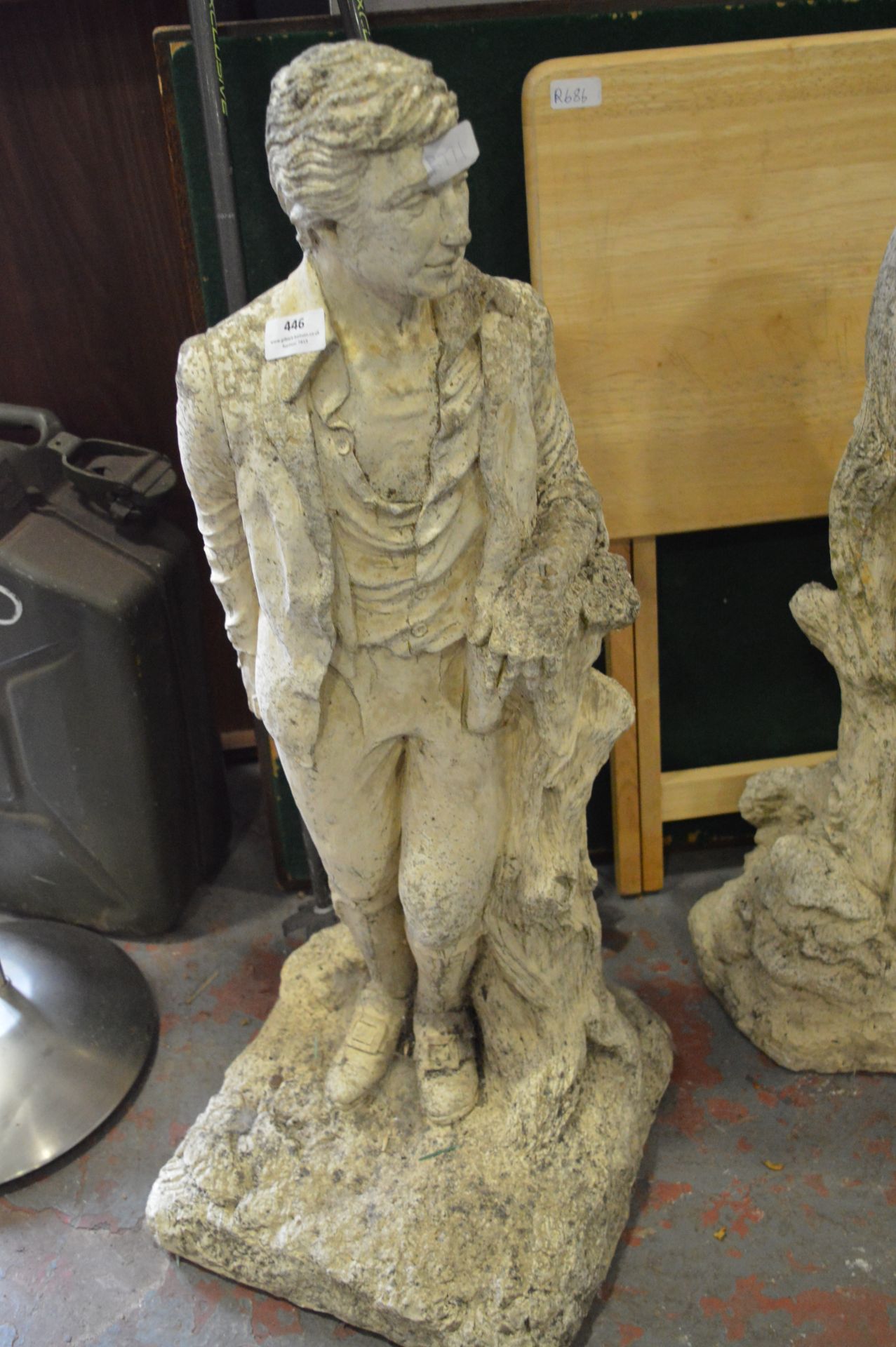 Large Concrete Garden Figurine of a "Gentleman"