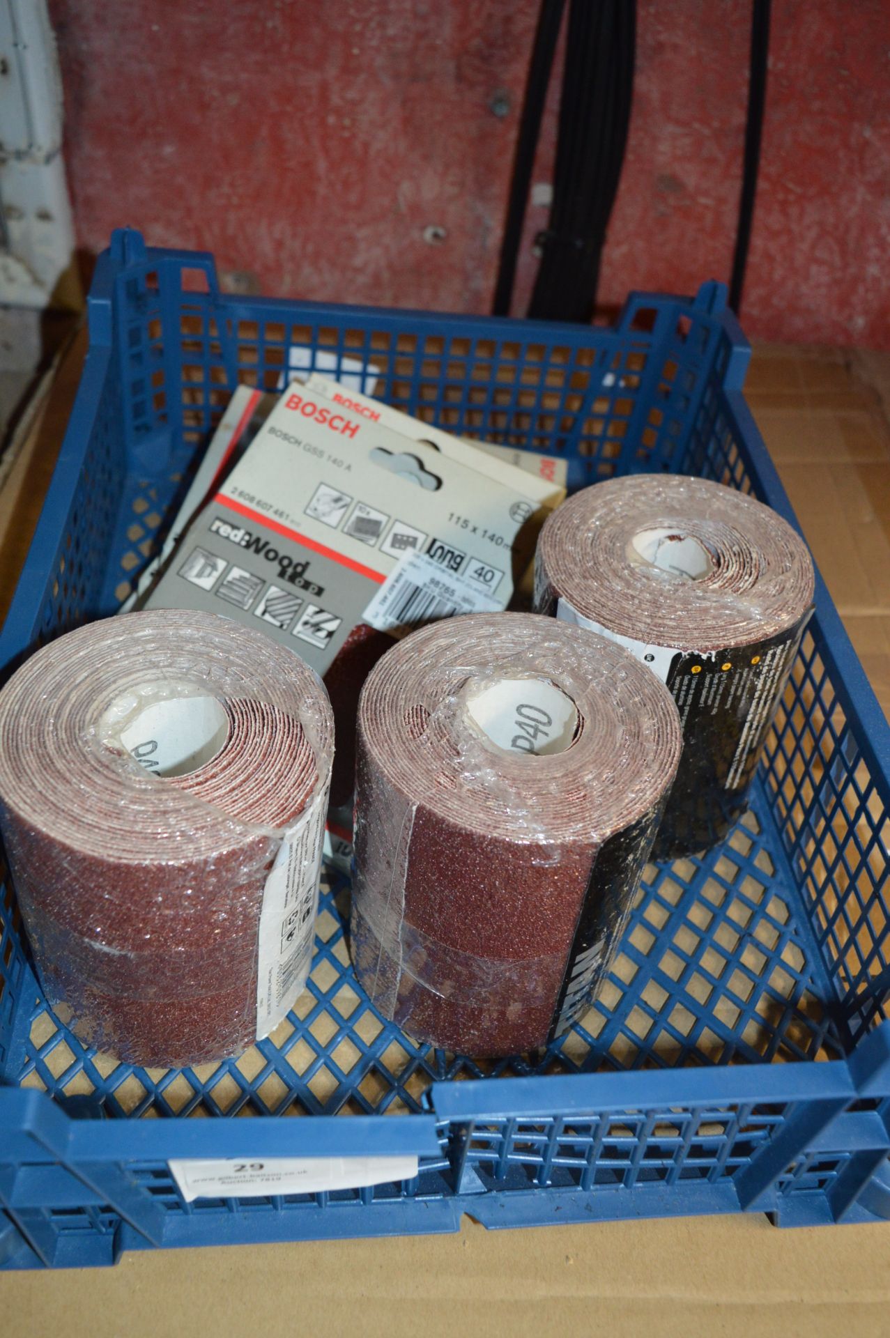 Five Packs of Abrasive Sanding Pads and Three Rolls of Sanding Paper