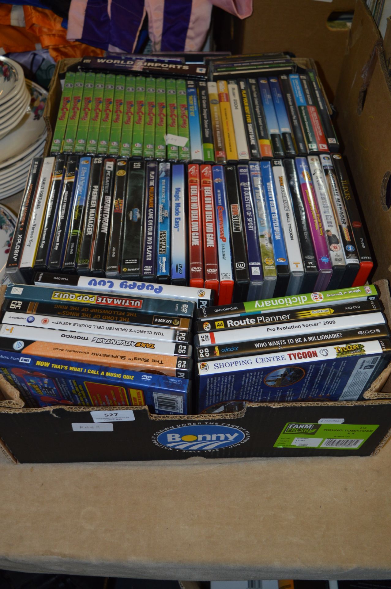 Box Containing a Quantity of PC/CD Rom Games