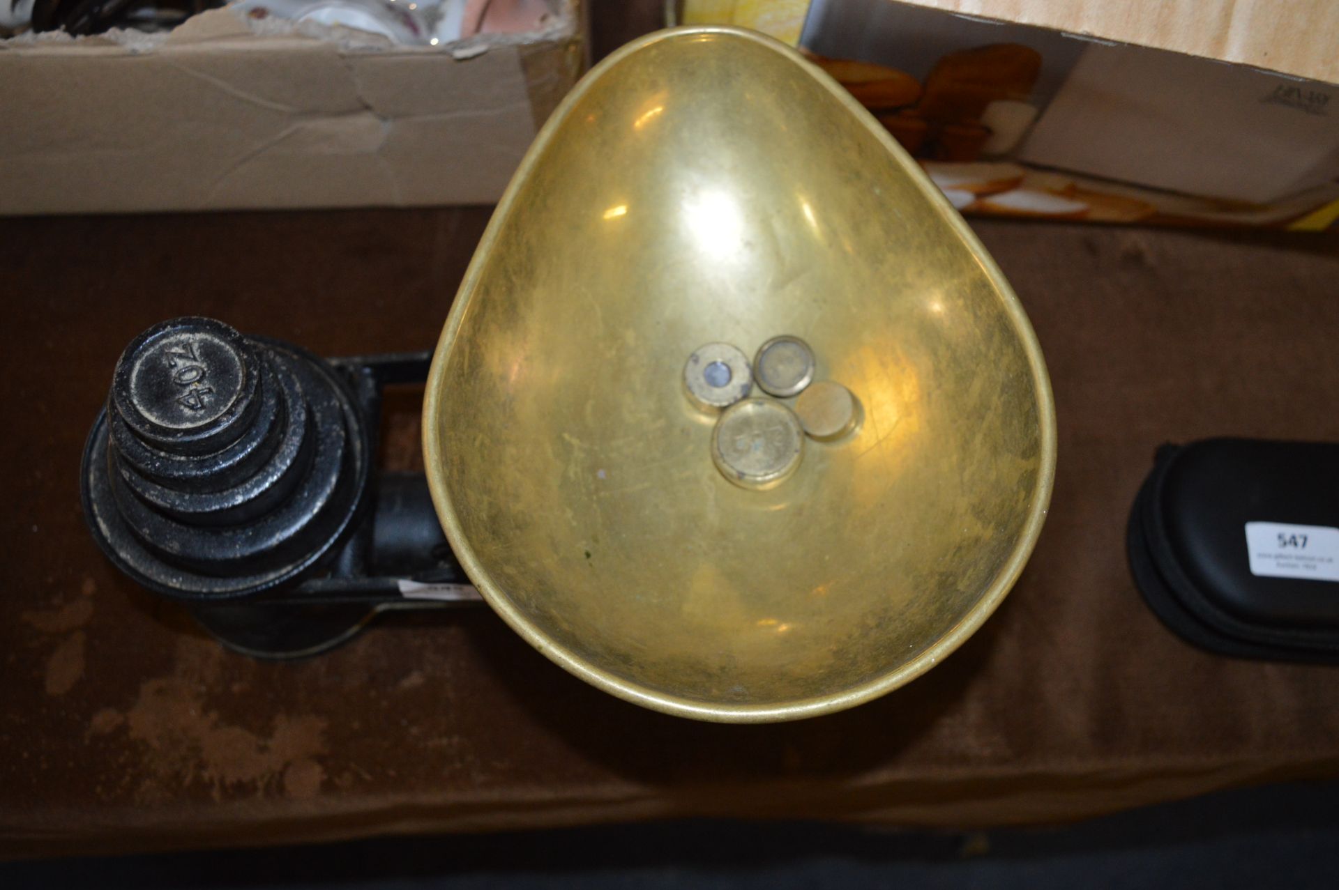 Salter Balance Scales with Brass Pan