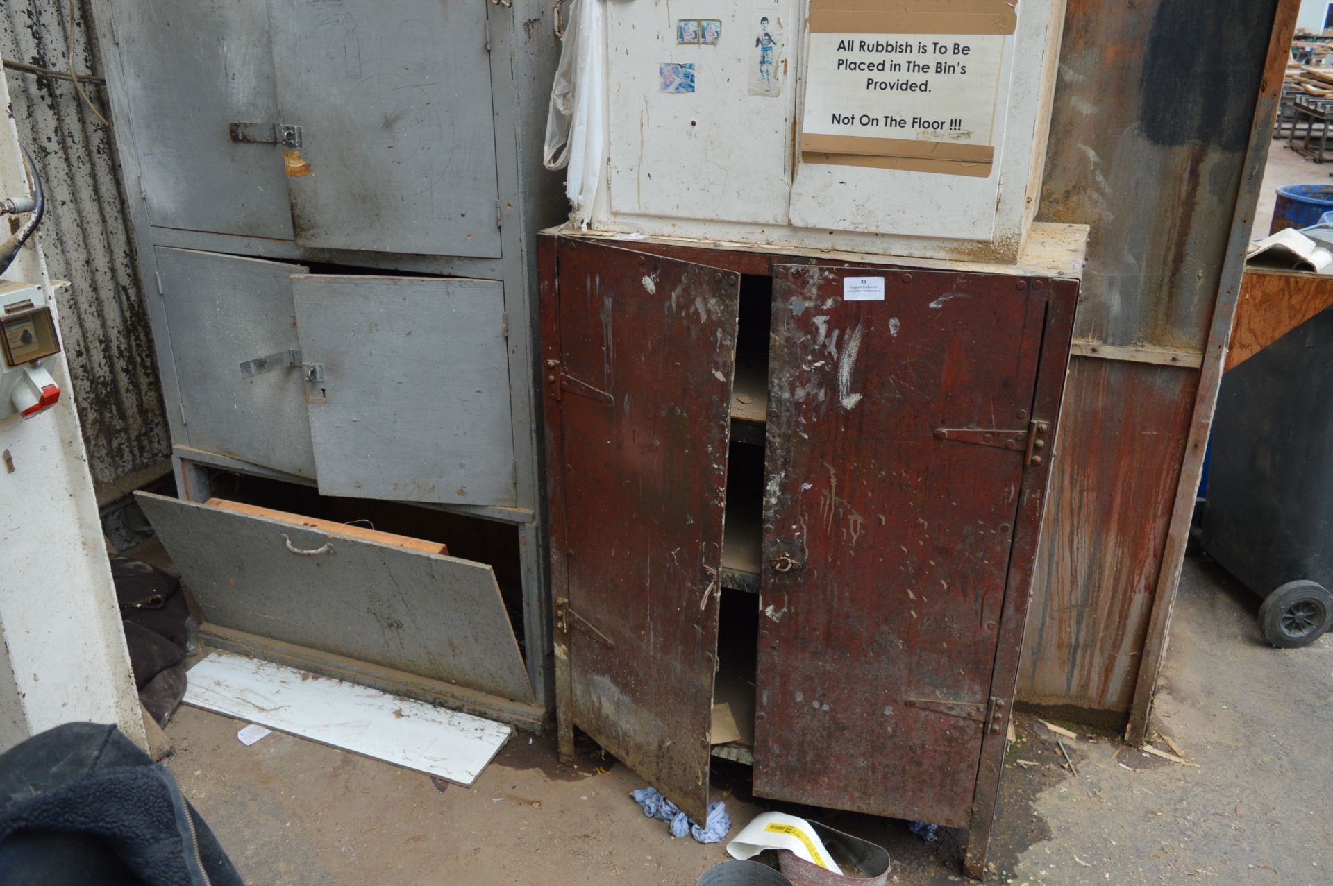 *Industrial Style Steel Storage Cabinet and Two Others