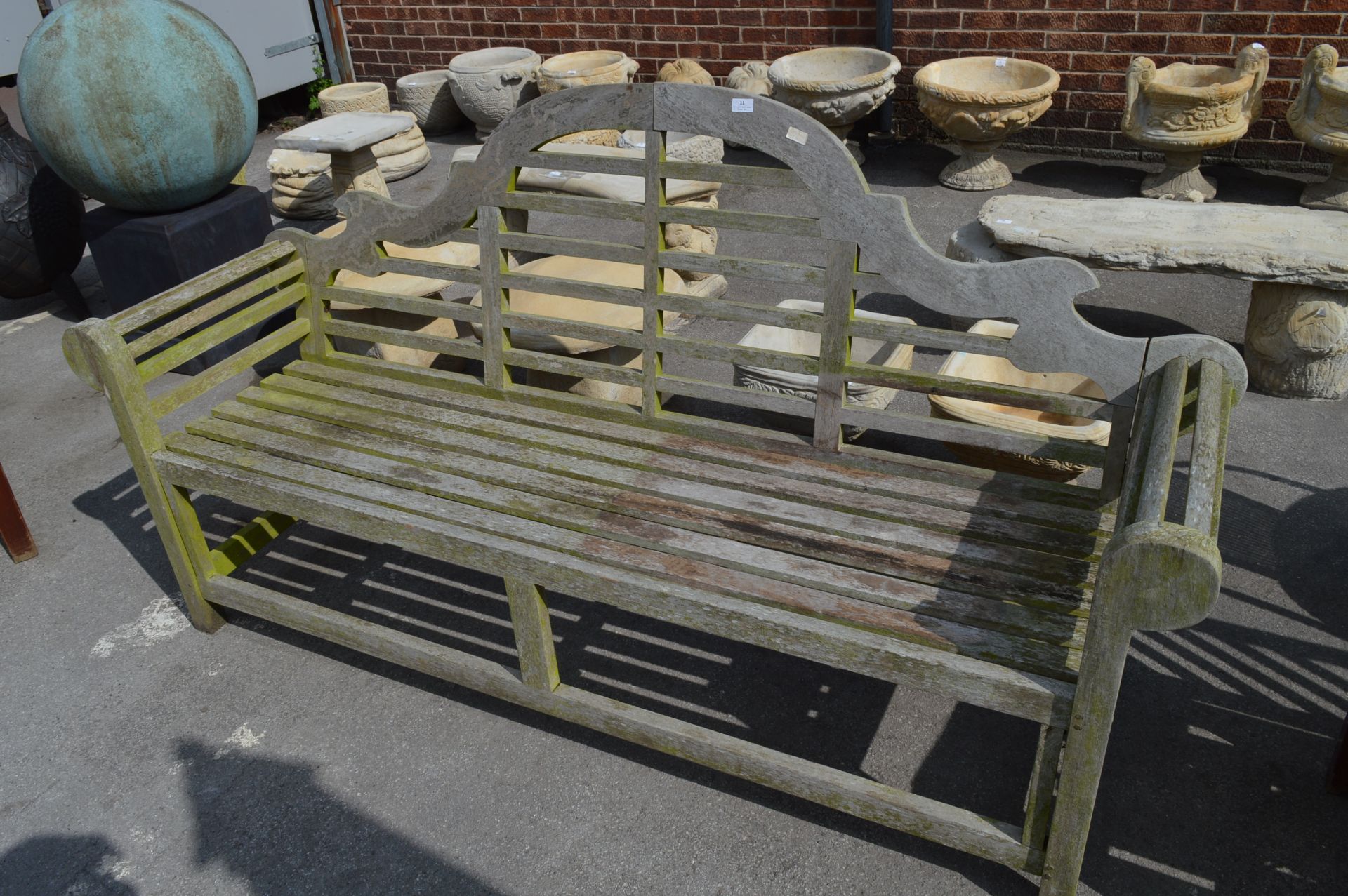 Wooden Slatted Garden Bench