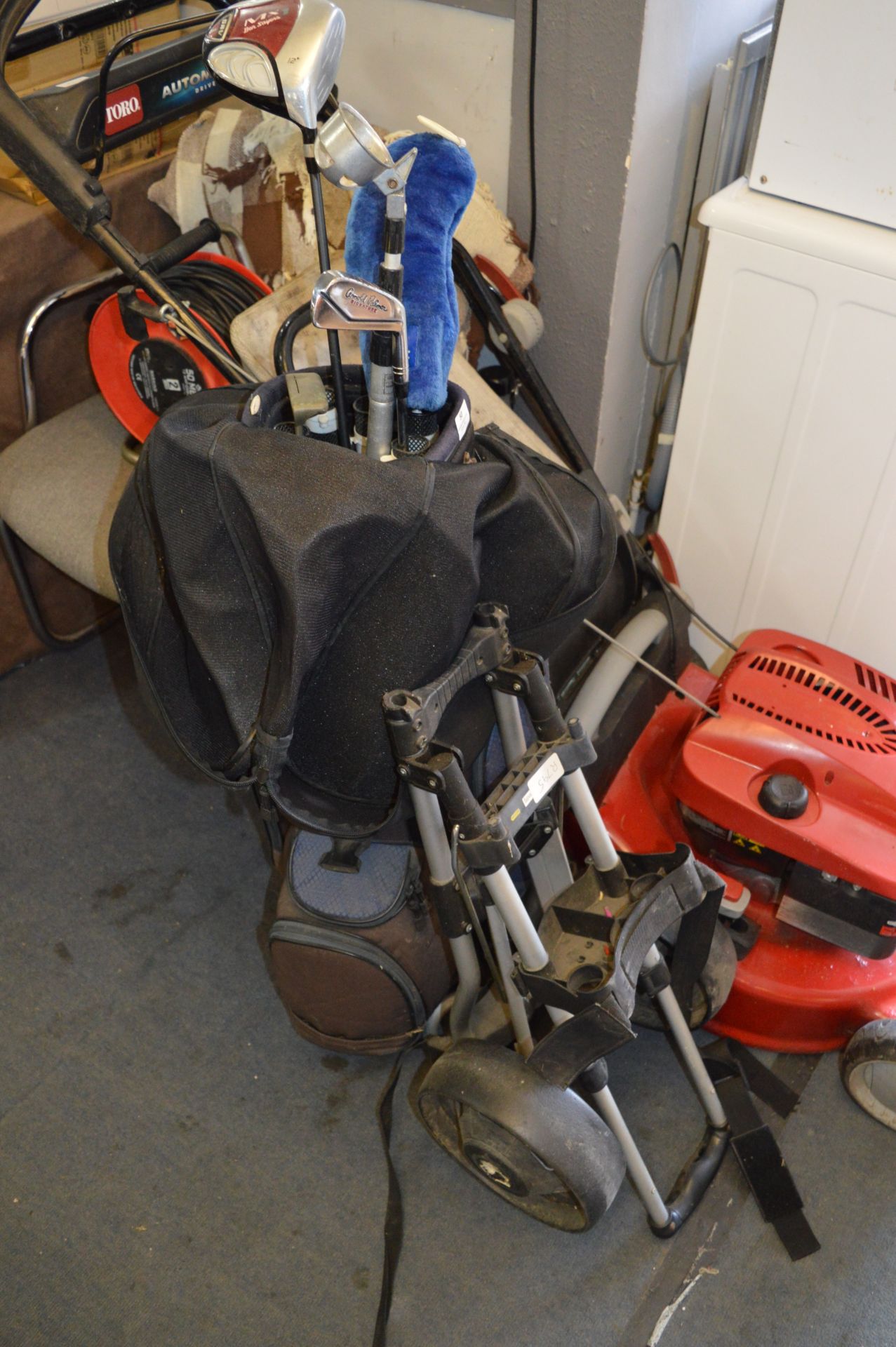 Golf Bag, Trolley and Clubs
