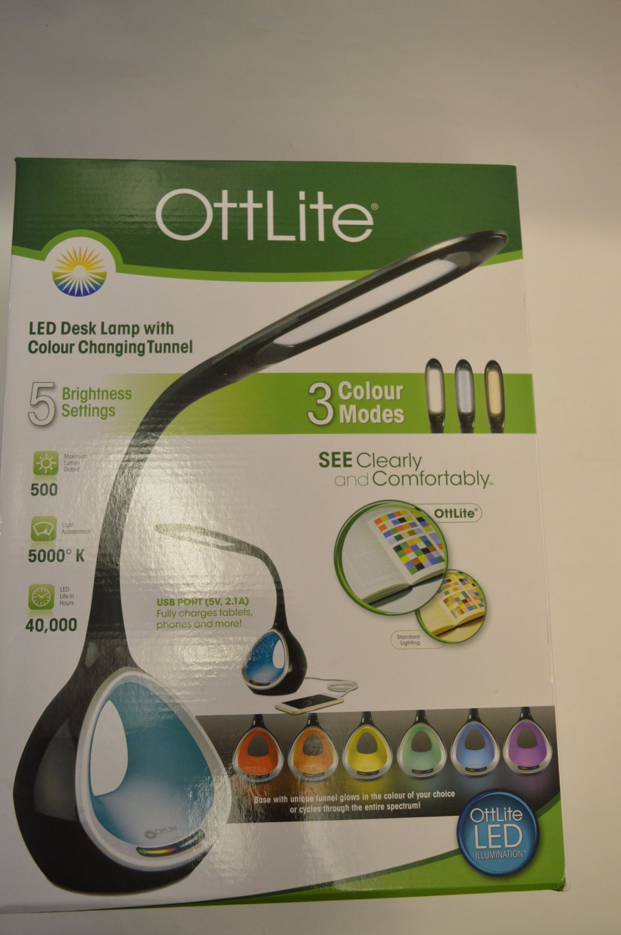 *OTTLITE LED DESK LAMP