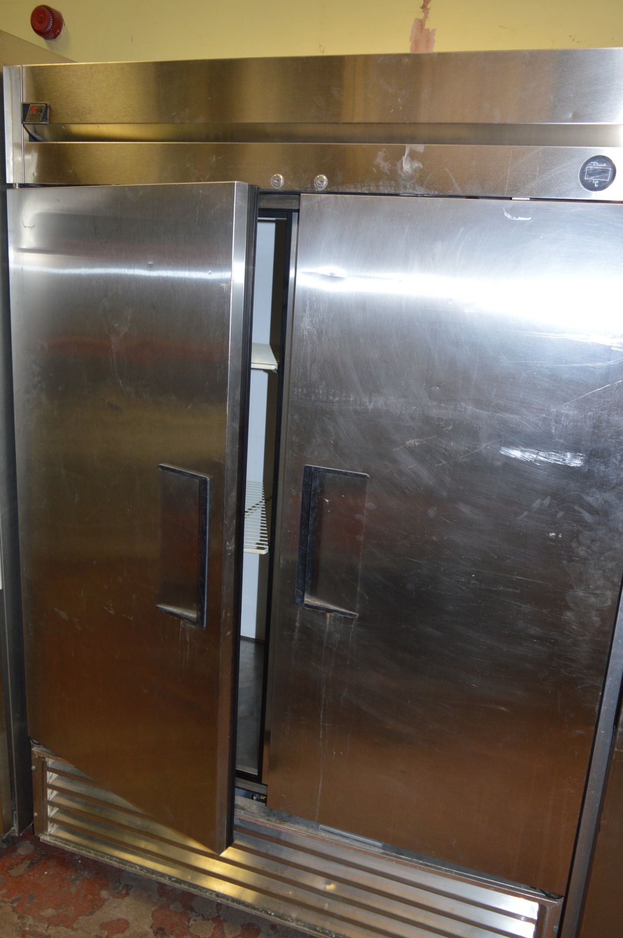 True Stainless Steel Double Door Upright Refrigerator T-49F