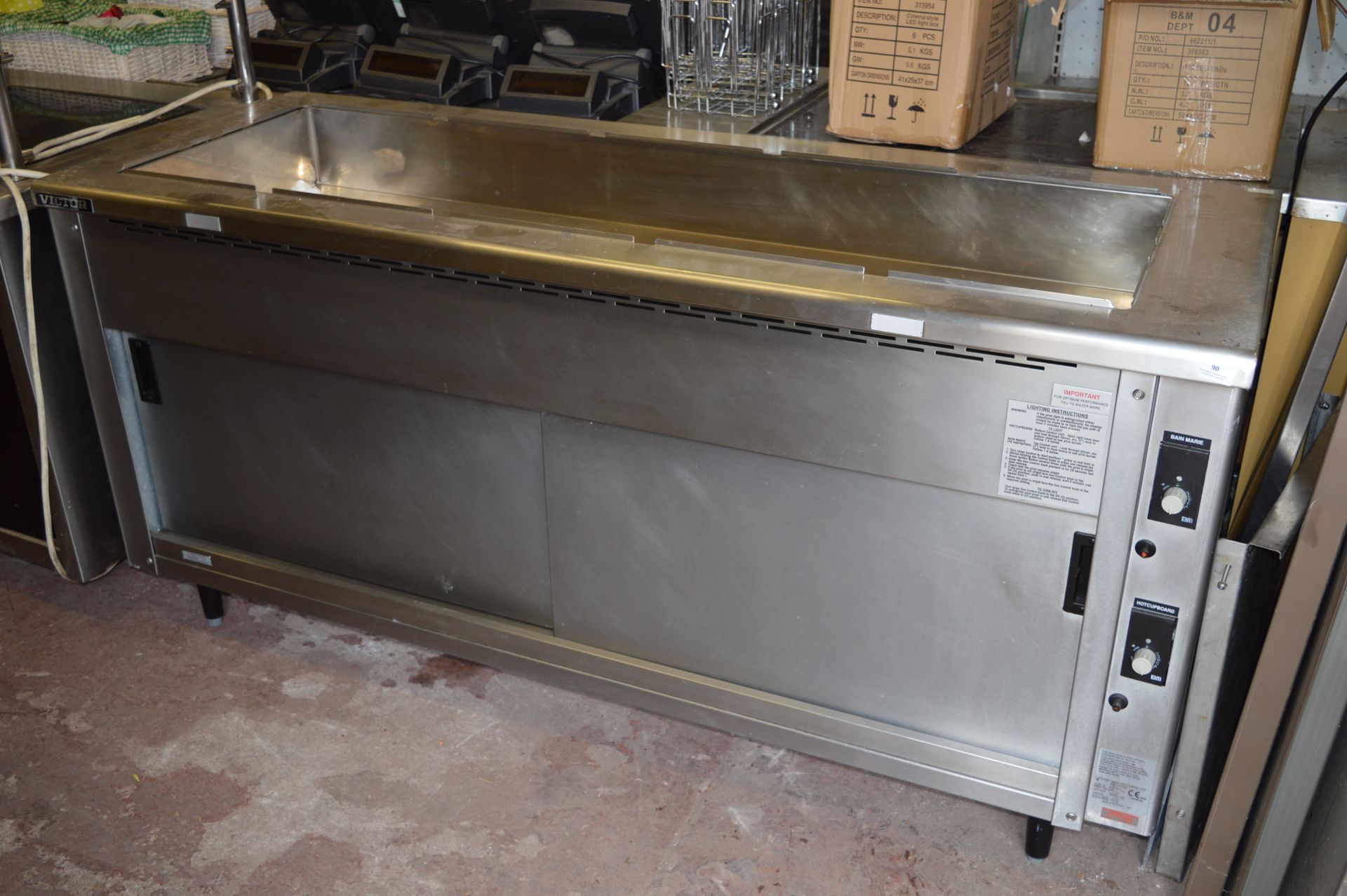 Victor Model:SCER 19 NAT Natural Gas Bain Marie Hot Cupboard