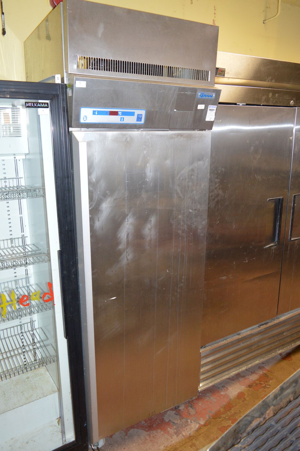 Gram Stainless Steel Single Door Upright Refrigerator