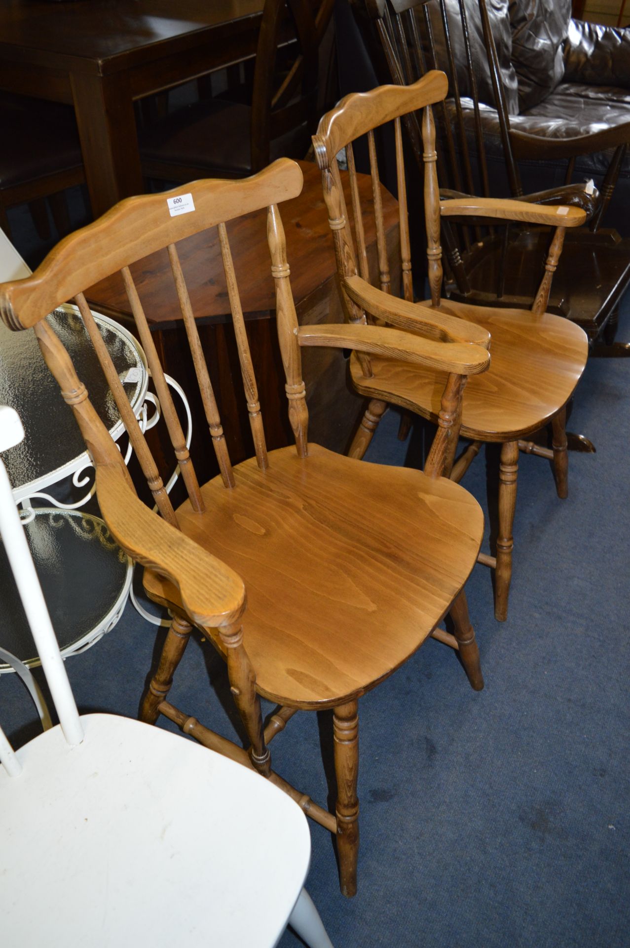 Pair of Stickback Dining Armchairs