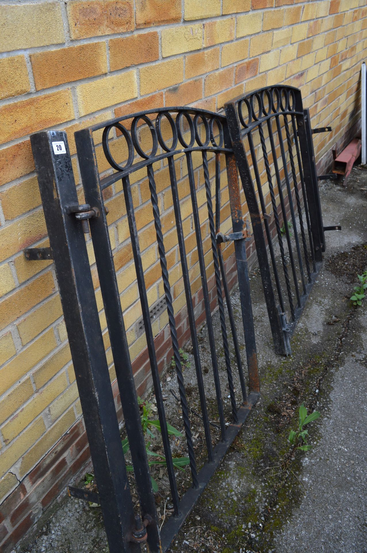 Pair of Drive Wrought Iron Gates