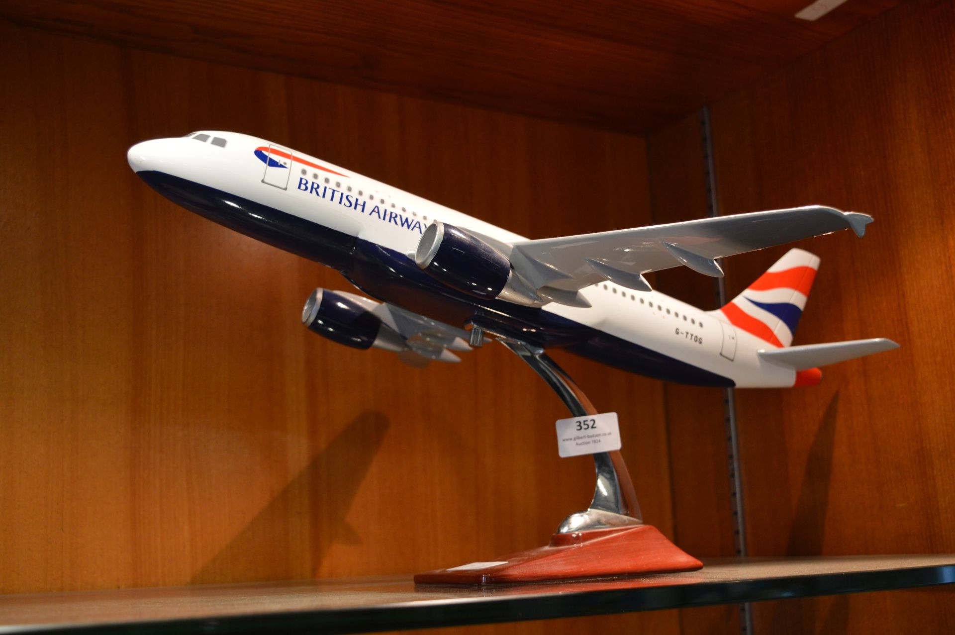 British Airways Diecast Model Aeroplane on Stand