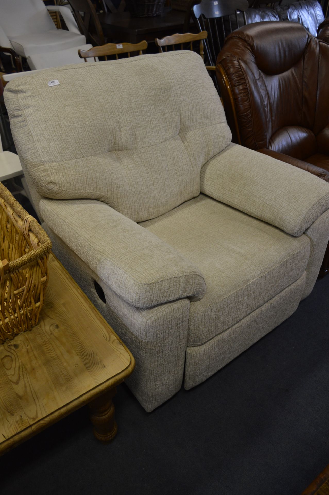 *Upholstered Reclining Arm Chair